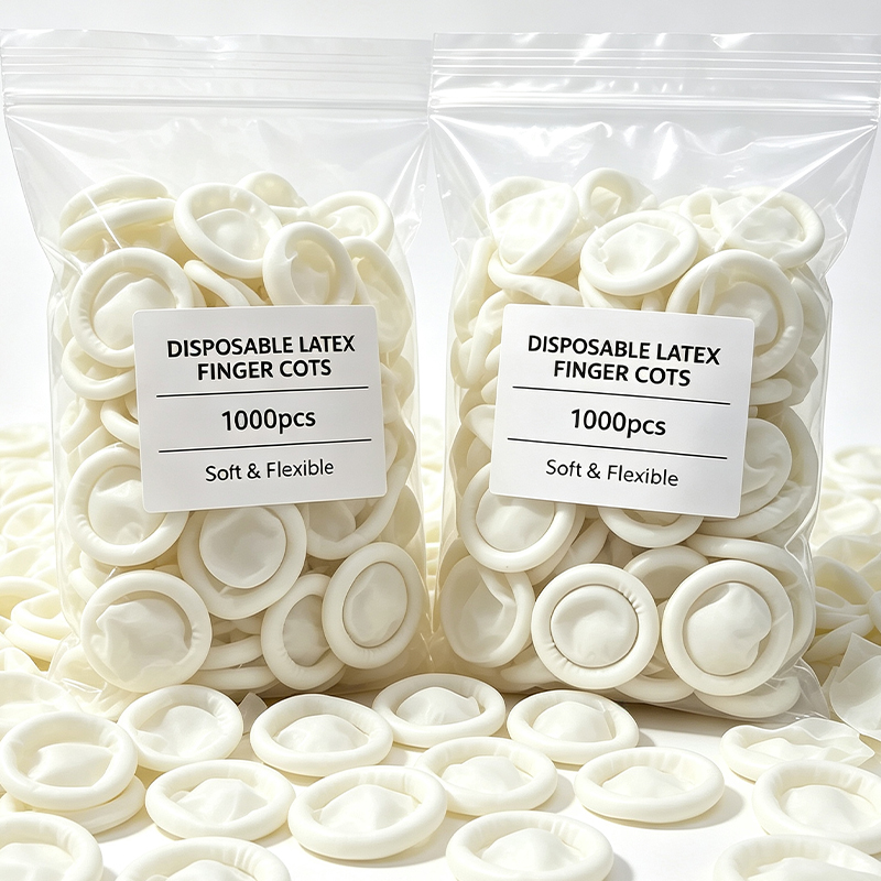 Disposable Gloves Nitrile - 100-1000pcs White Disposable Finger Cots Gloves