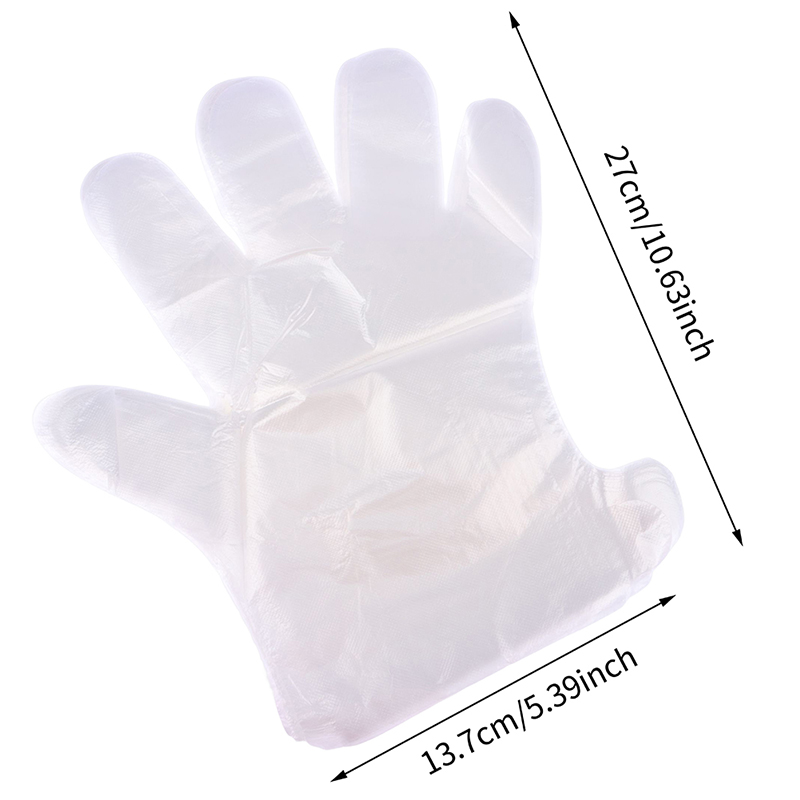 100Pcs Disposable PE Empty Glo - огляд і ціна Disposable Gloves Nitrile