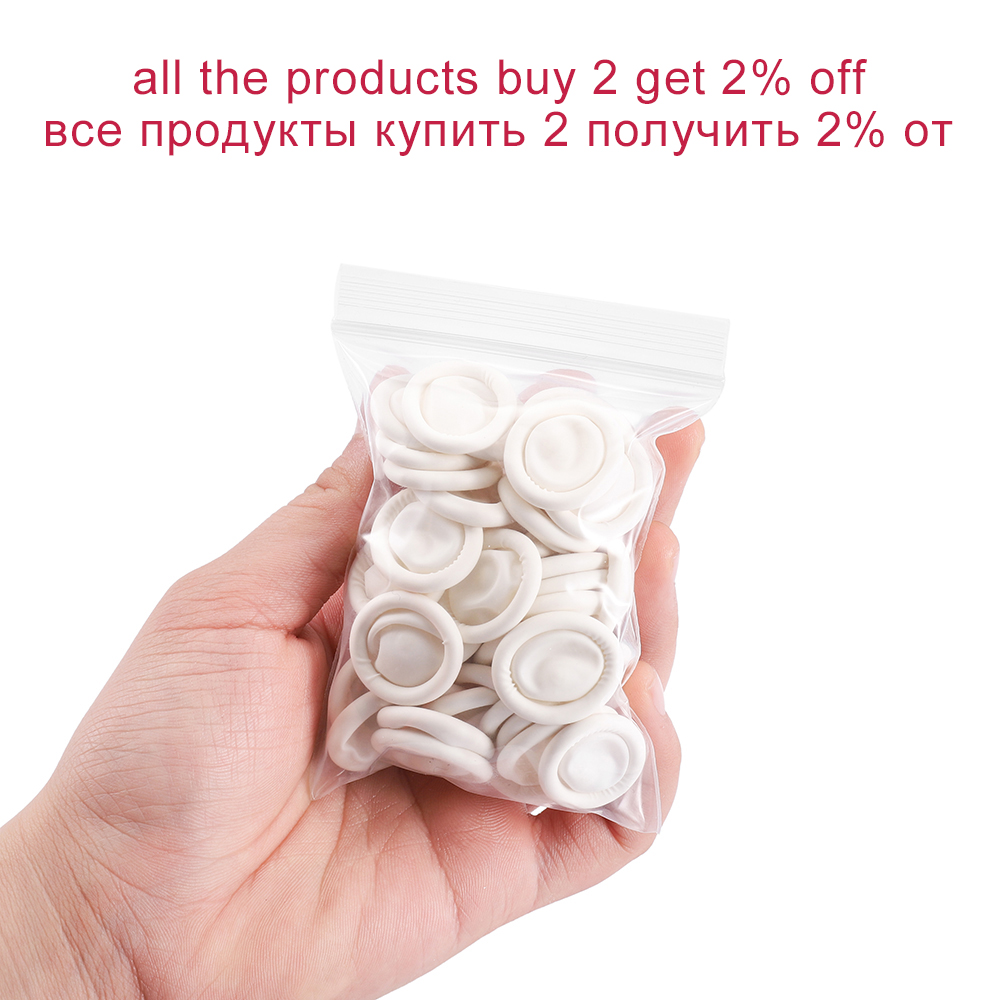50/100 Pcs White Disposable Fi - огляд і ціна Disposable Gloves Nitrile