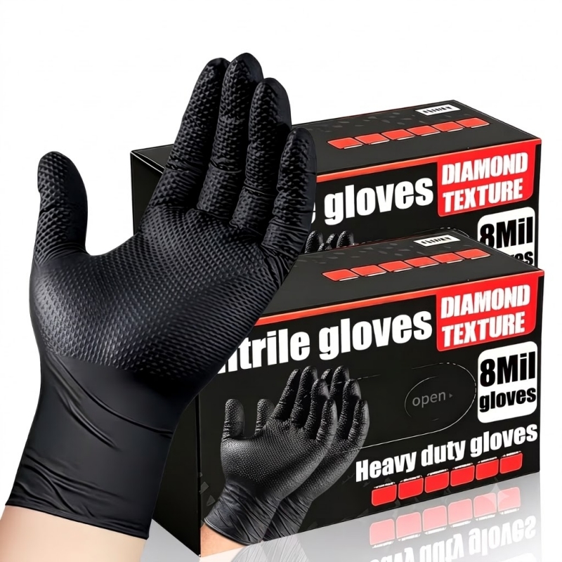 Heavy Duty Black Industrial Ni - огляд і ціна Disposable Gloves Nitrile