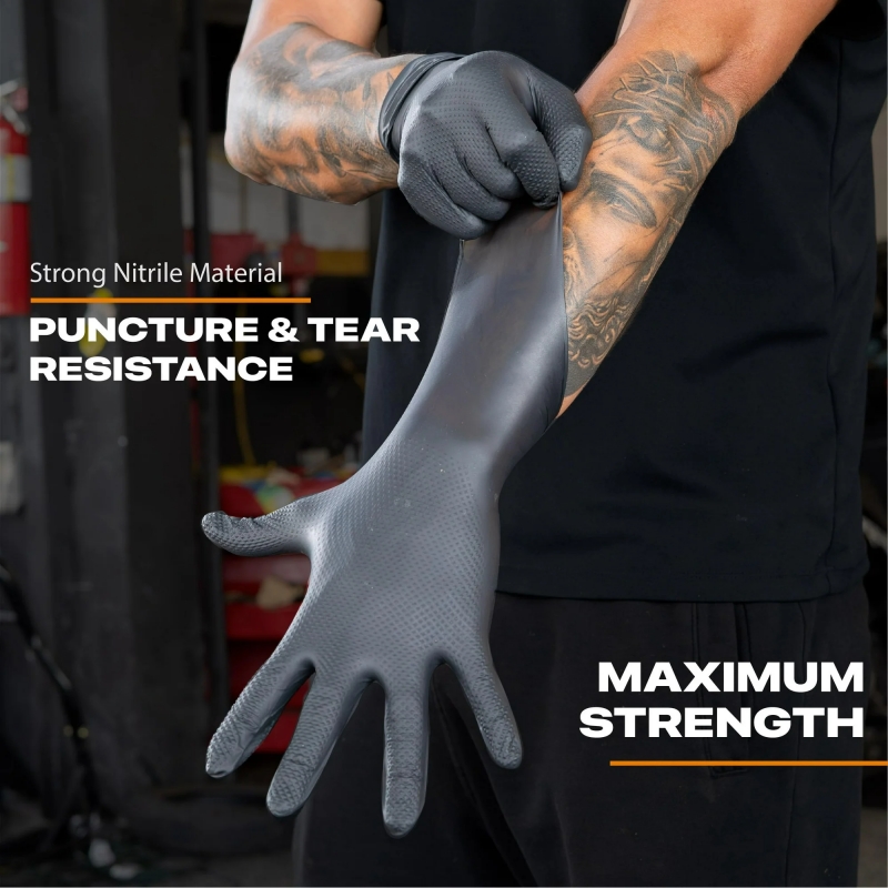 Black Heavy Duty Nitrile Dispo - огляд і ціна Disposable Gloves Nitrile