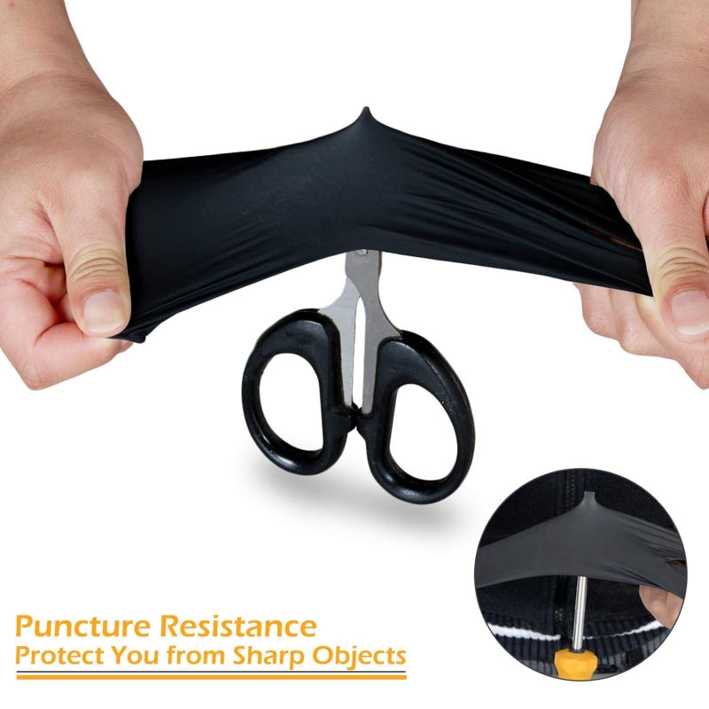 100PCS Black Nitrile Gloves Di - огляд і ціна Disposable Gloves Nitrile